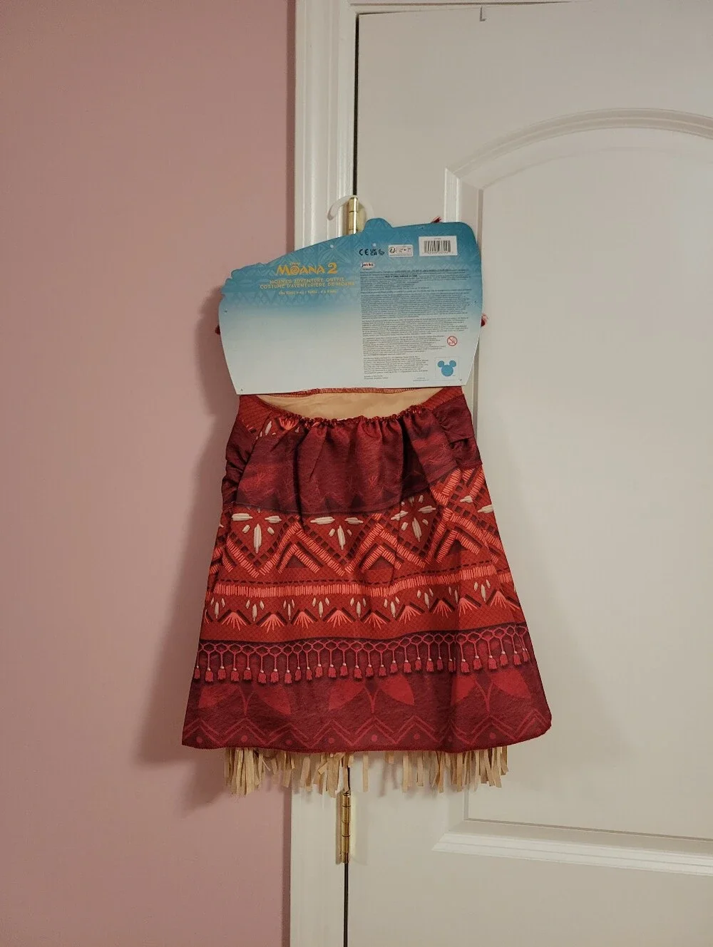 NWT Official Disney Moana 2 Adventure Costume Outfit Two-Pc Set Girls Size 4-6X